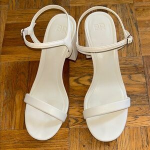 White Block Heels bp size 6.5